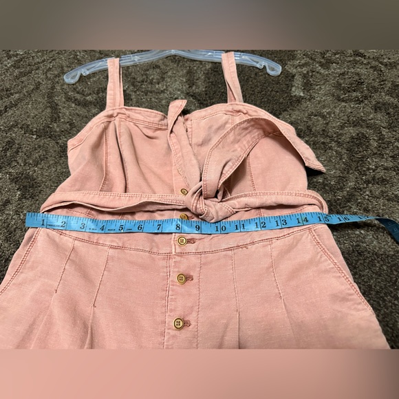 Anthropologie Pink Strapless Jumpsuit - Picture 4 of 14